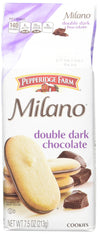 Pepperidge Farm Double Dark Chocolate Milano Cookies, 7.5-Ounce (Pack Of 4)