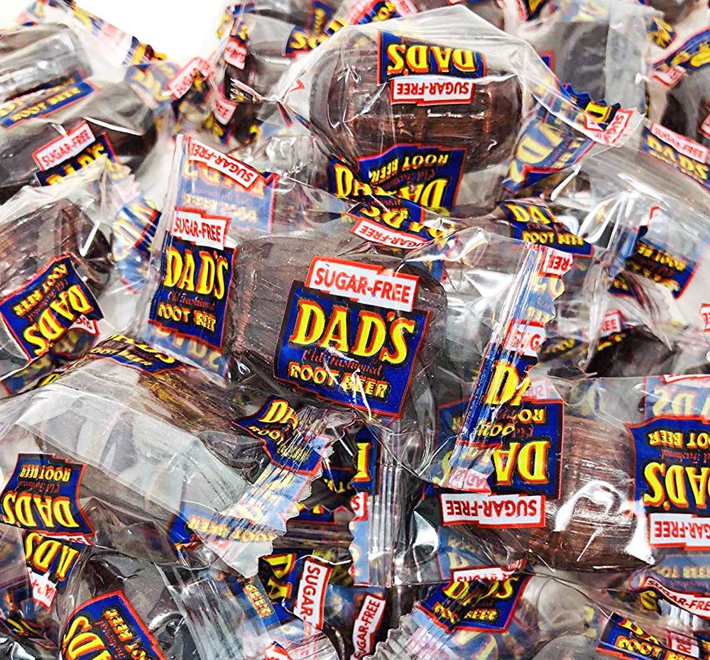 Sweetgourmet Dad’S Sugar-Free Root Malt-Inspired Barrels | Bulk Hard Candy Zero-Sugar | 1 Pound