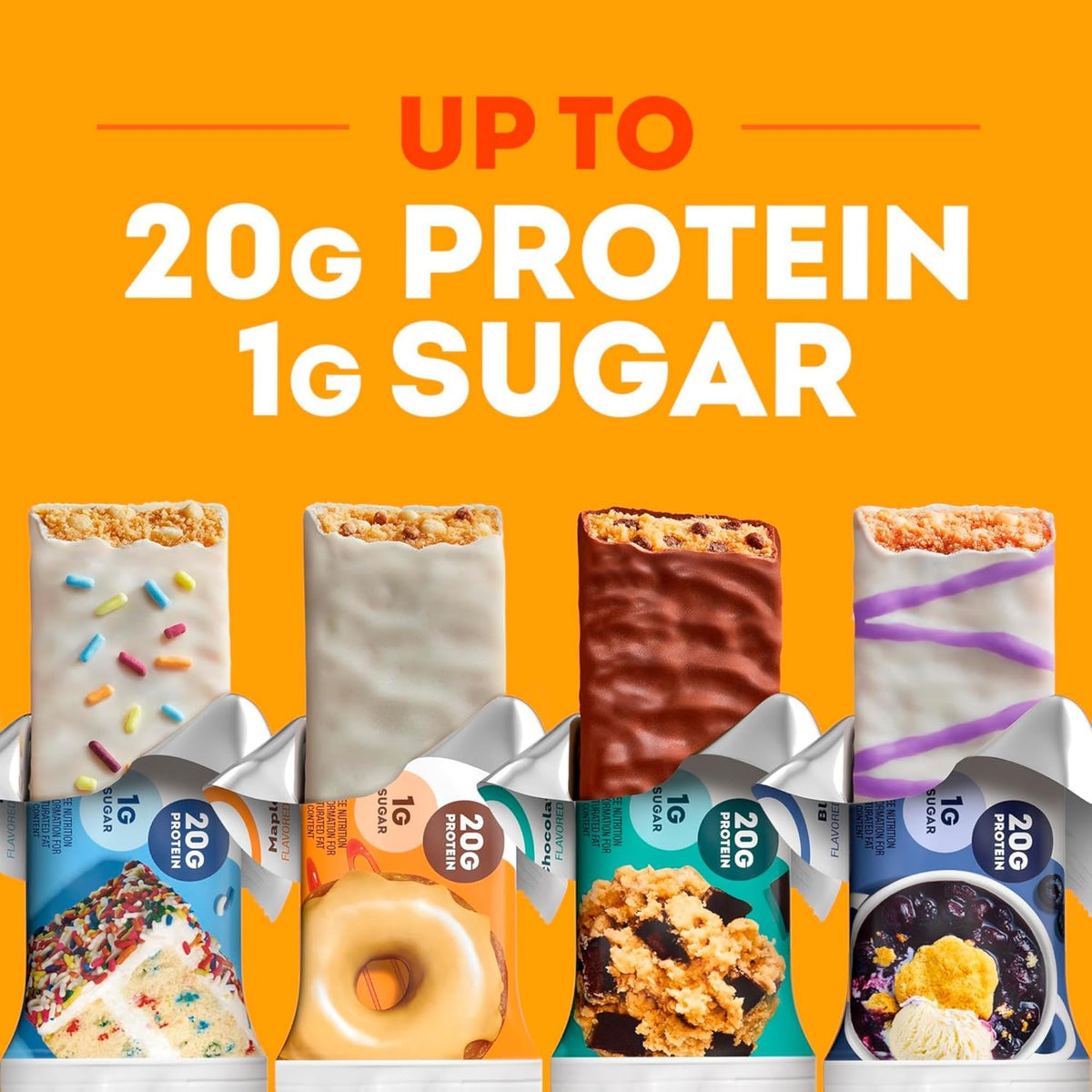 One Protein Bars, Maple Glazed Doughnut, Gluten-Free Protein Bar With 20G Protein And Only 1G Sugar, Snacking For High Protein D