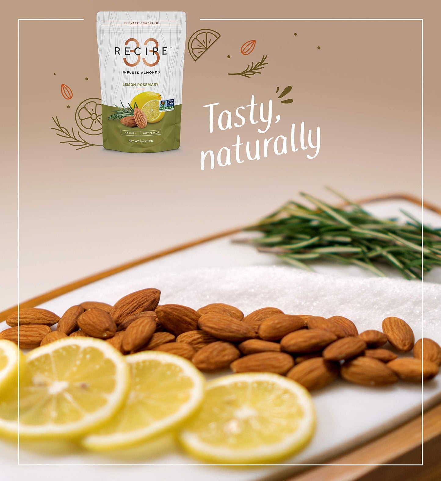 Rec33 Almonds Lem Rsmry ( 6 X 4 Oz )