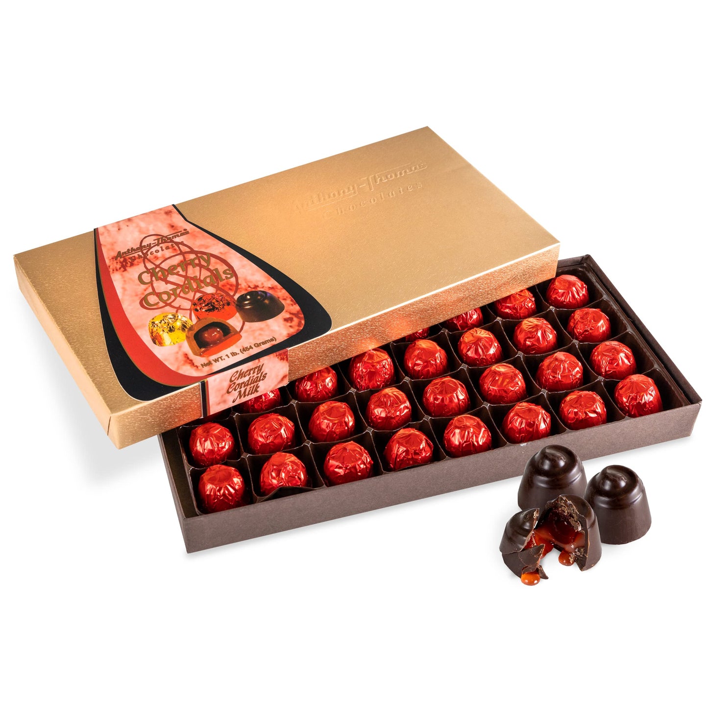 Anthony Thomas Cherry Cordials Award-Winning Chocolate Covered Cherries (Dark Chocolate)