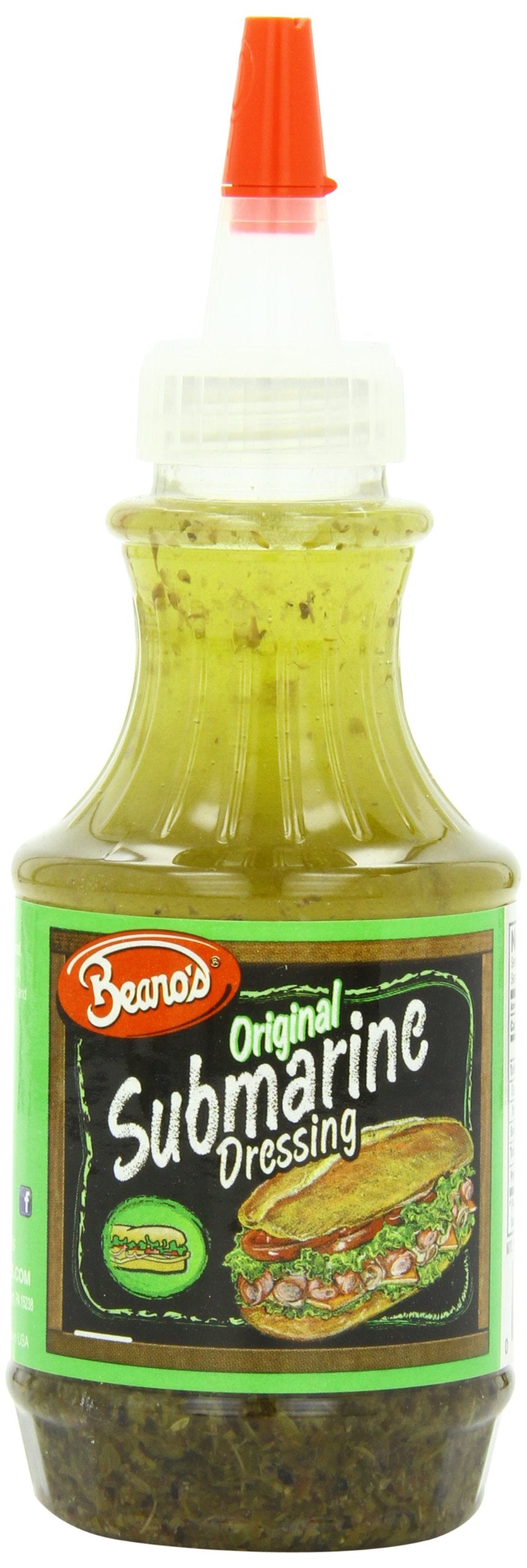 Beanos Submarine Original Dressing, 8 Ounce (Pack of 12)