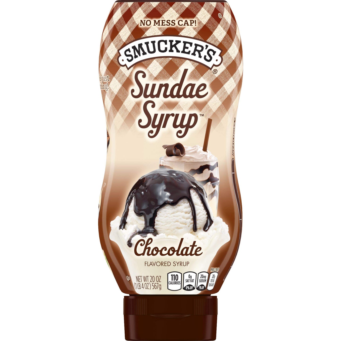 Smuckers Sundae Syrup Chocolate Flavored Syrup, 20 Ounces