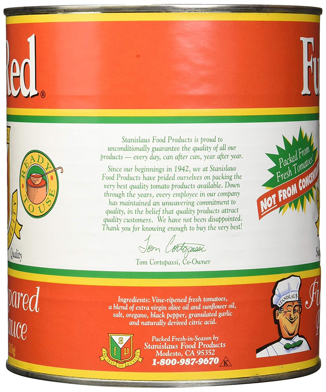 Full Red Fully Prepared Pizza Sauce #10