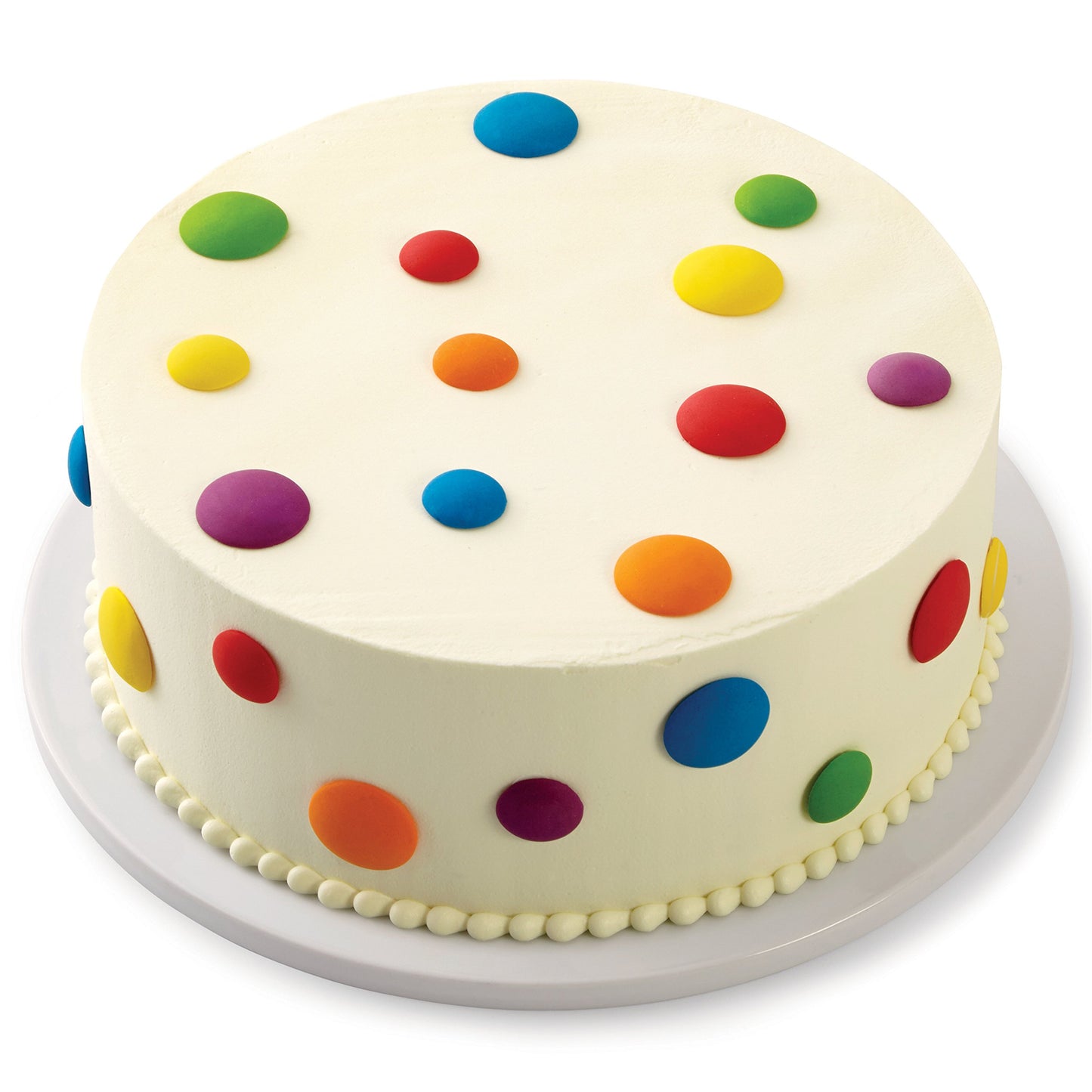 Wilton Bright Dots Icing Cake Decorations, 24-Count Edible Cake Decorations