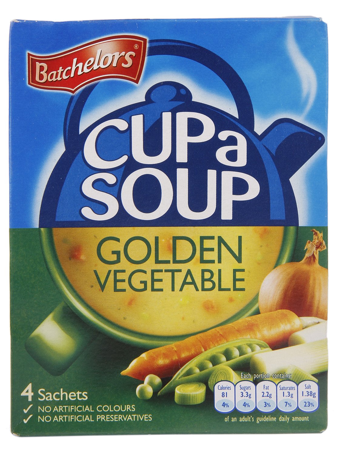 Batchelors Cup A Soup Golden Vegetable 4S 82G