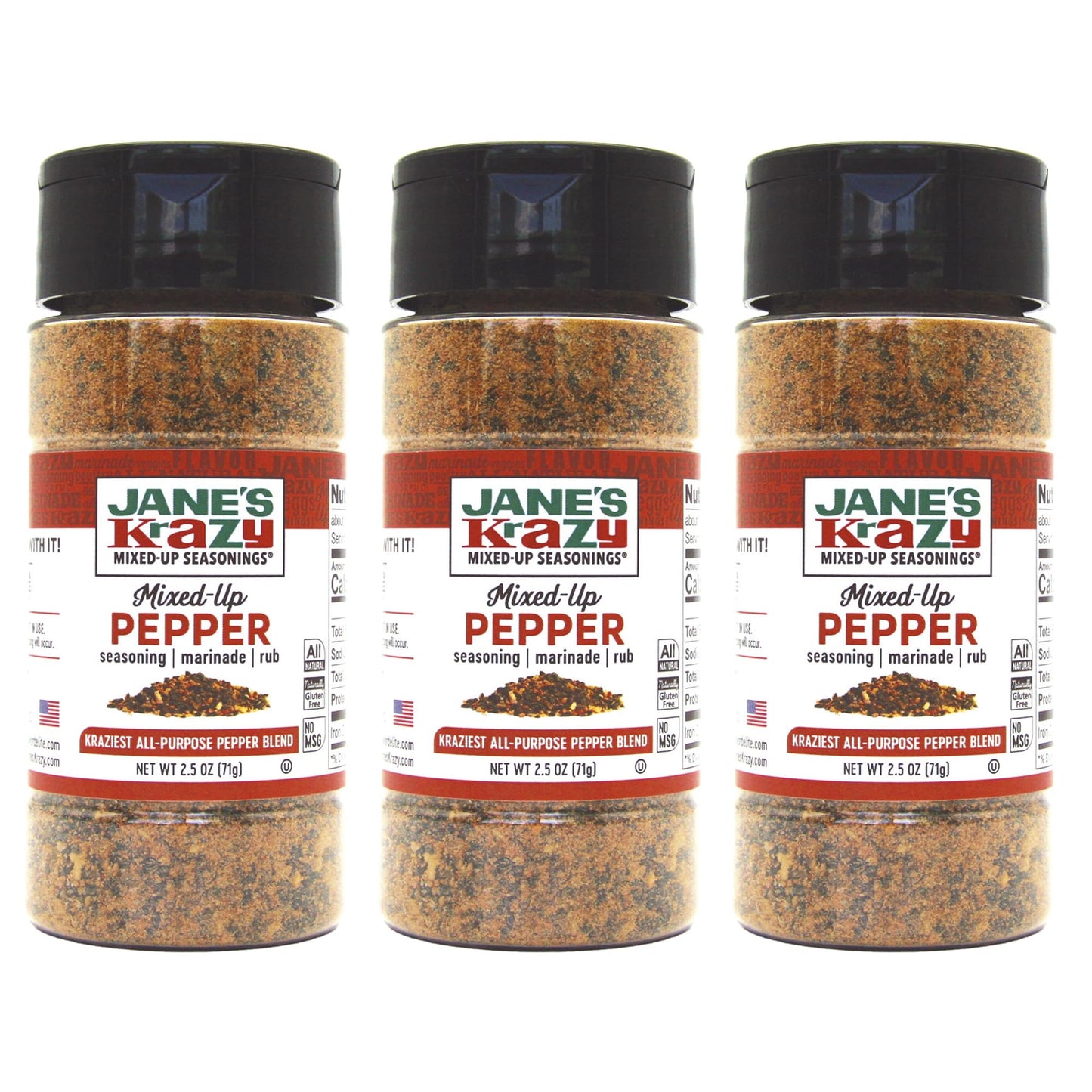 Janes Original Krazy Mixed-Up Pepper - 2.5 oz. (3-Pack)