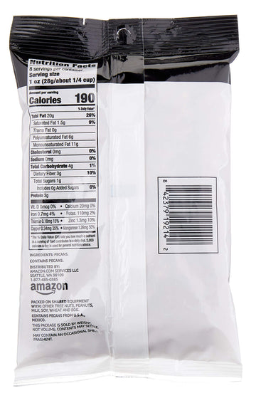 large online retailer Brand - Happy Belly Pecan Halves No Added Salt 8 ounce (Pack of 1)