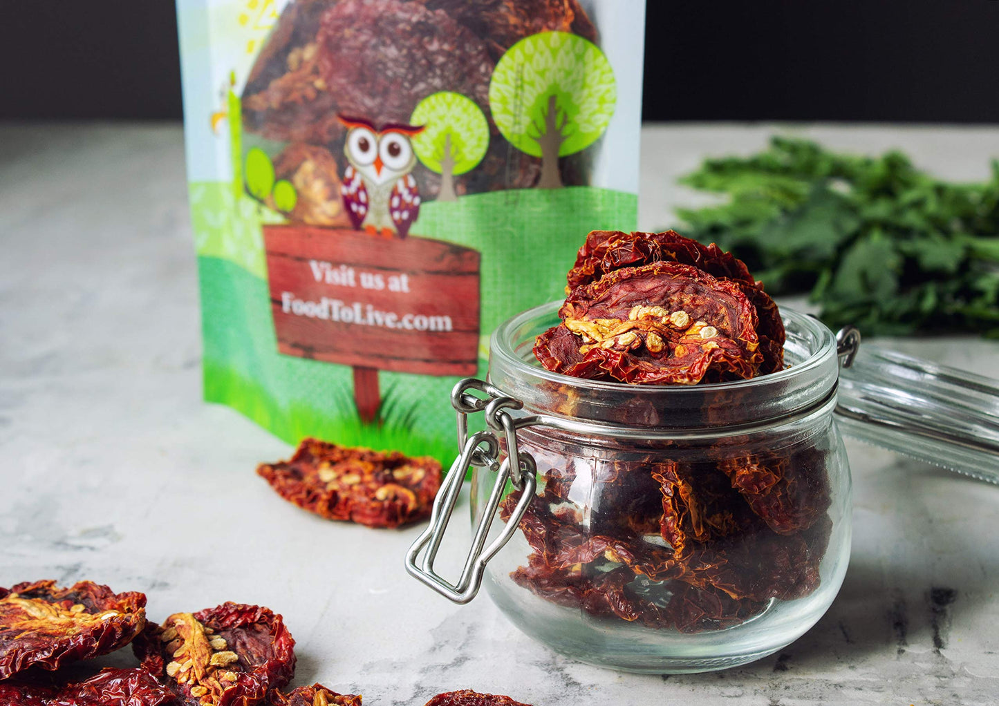 Food To Live Organic Sun-Dried Tomatoes With Sea Salt, 1 Pound - Salted, Non-Gmo, Kosher, Vegan, Unsulfured, Bulk