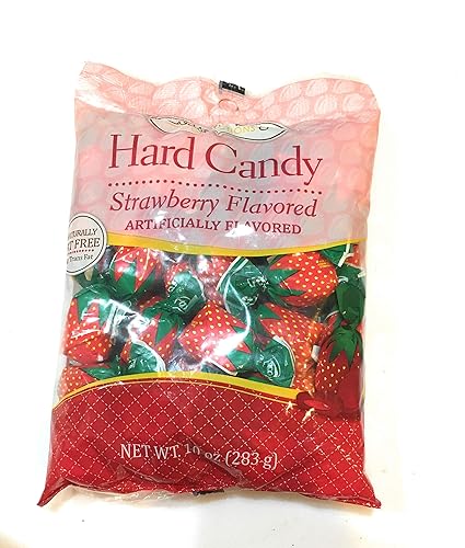 (1) 10 Oz Bag Coastal Bay Strawberry Flavored Hard Candy