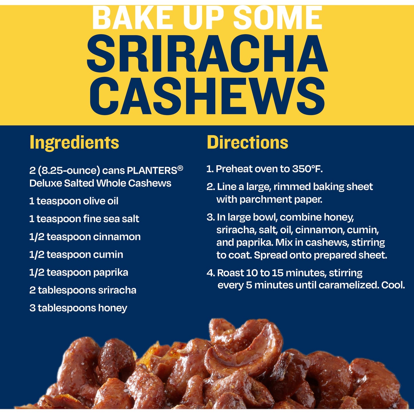 PLANTERS Deluxe Salted Whole Cashews, Roasted Snack, 33oz Container
