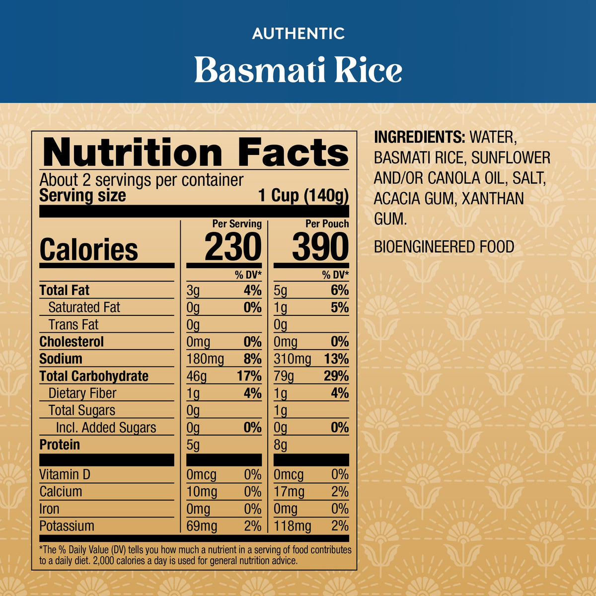 Royal White Basmati Rice - Ready to Heat Basmati Rice - (4 Pack) 8.5 oz Microwaveable Pouch