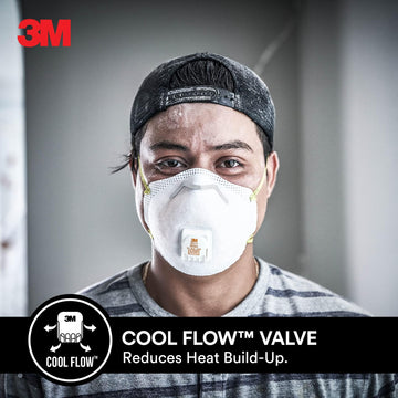 3M Sanding And Fiberglass Valved Respirator 8511H10-Dc-Ps, 10 Ea/Pk, 4 Pks/Cs