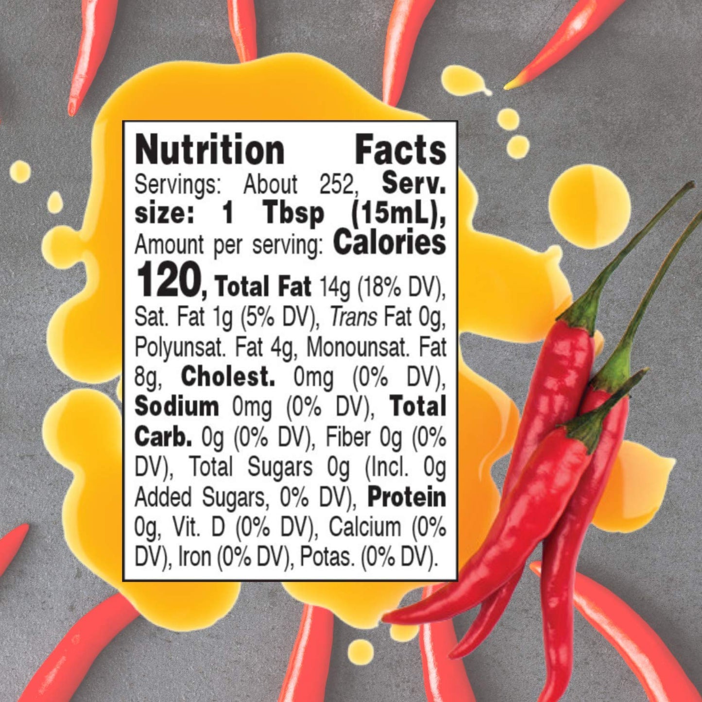 Roland Foods Hot Chili Infused Oil, Specialty Imported Food, 1 Gallon