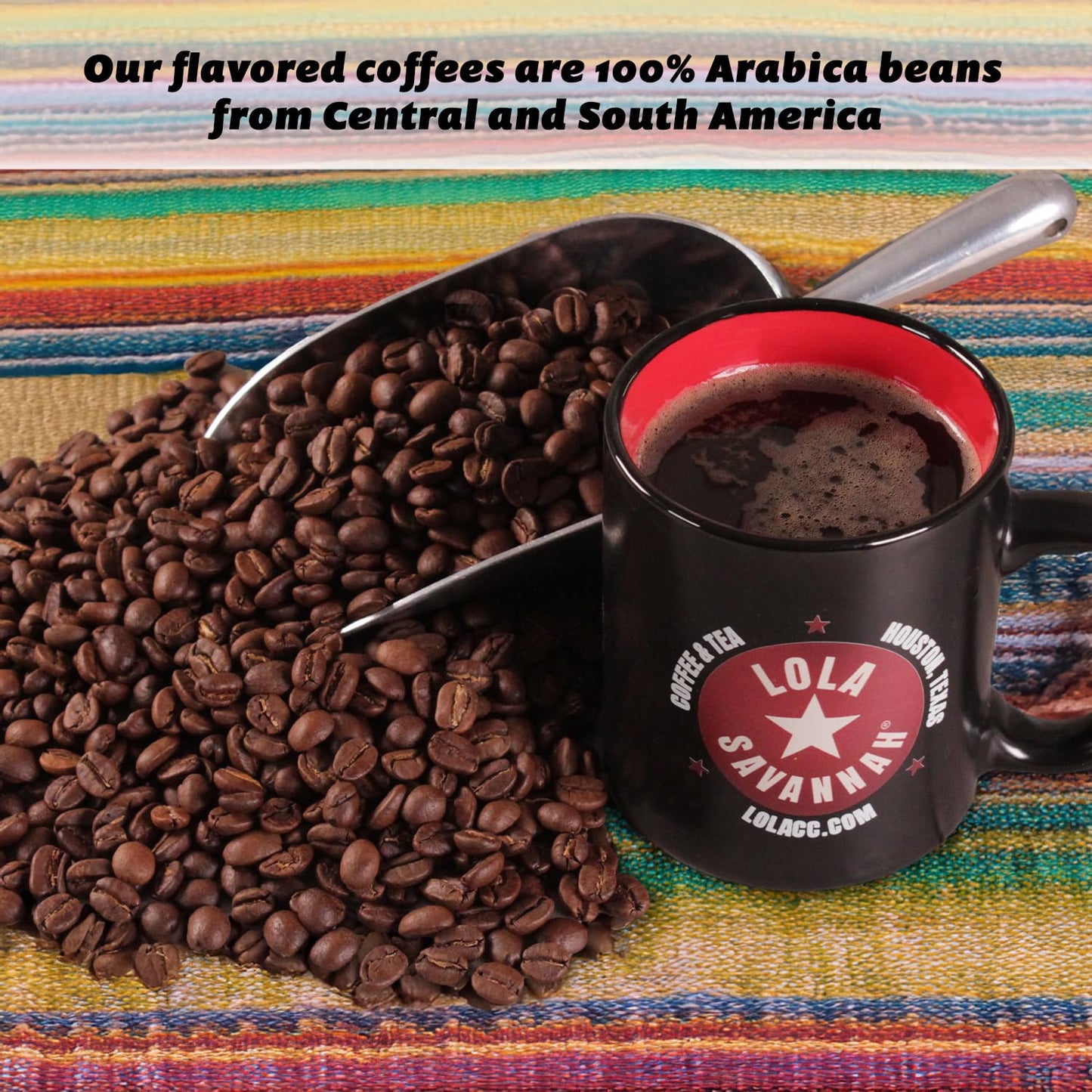 Lola Savannah Irish Cream Whole Bean Coffee, Caffeinated, 2lb Pack