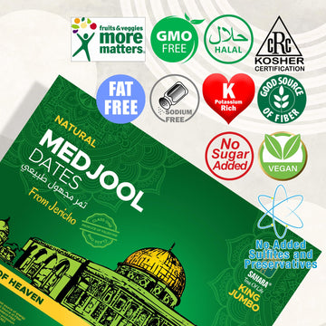 Sahara Gold Medjool Dates - 176 Oz (11Lb), From Palestine Vegan, Gluten-Free, Paleo, No Sugar Added Great Gift For Friends & Fam