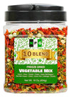 NPG Freeze-Dried Vegetable Mix 16 Oz (1 LB), 10-Blend Dehydrated Vegetables Blend of Carrots, Onions, Tomatoes, Potatoes, Bell P
