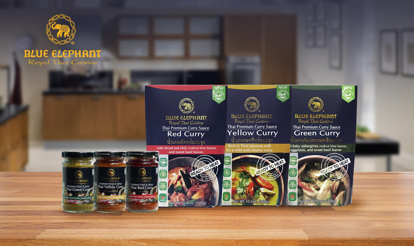 Green Curry Sauce Blue Elephant Premium Royal Thai Cuisine