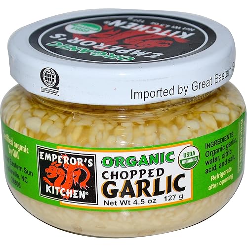 Emperors Kitchen Garlic - Organic - Chopped - 45 Oz - Case Of 12(D0102H5K0K2)