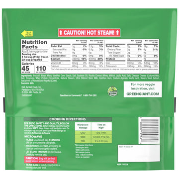 Green Giant Simply Steam Broccoli with Cheese Sauce, 10 Ounce (Frozen)