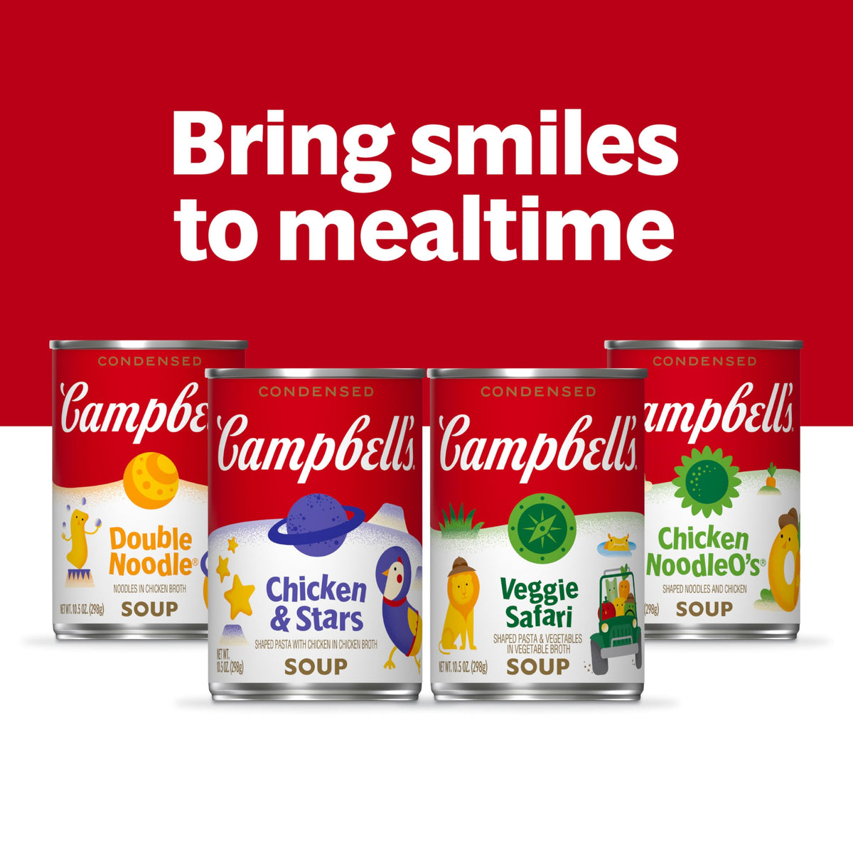Campbell's Kids Creamy Chicken and Twists Soup, 10.5 oz Can - Perfect for Kids, Convenient Meal Option