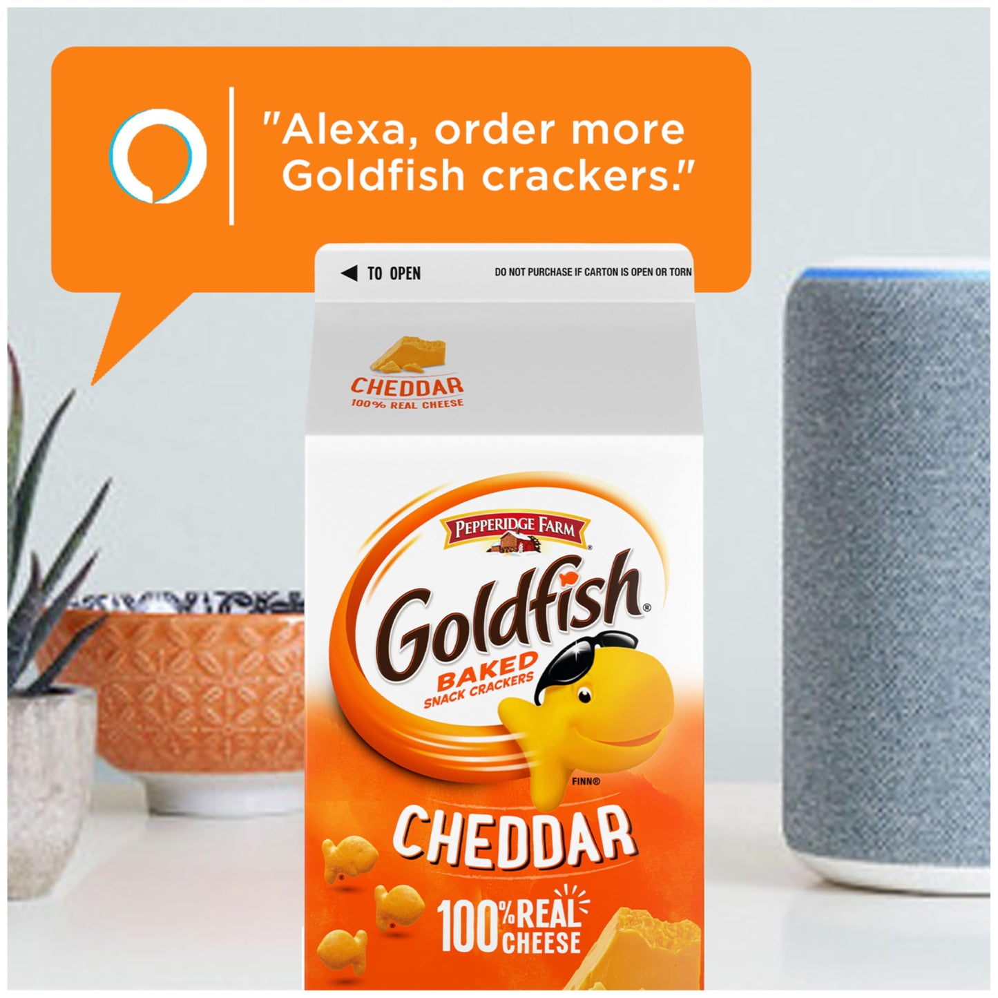 Pepperidge Farm Goldfish Crackers, Cheddar, 1.87 lb
