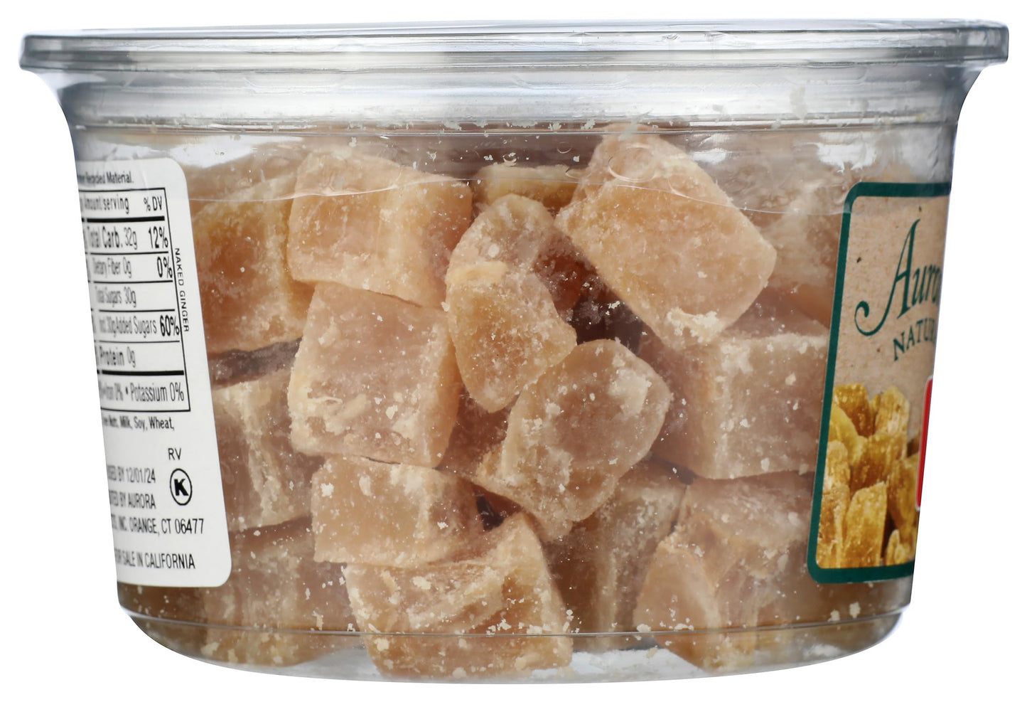Aurora Products Crystallized Ginger Chunks, 11 OZ - Sweet, Chewy Snack, Perfect for Baking or Cooking