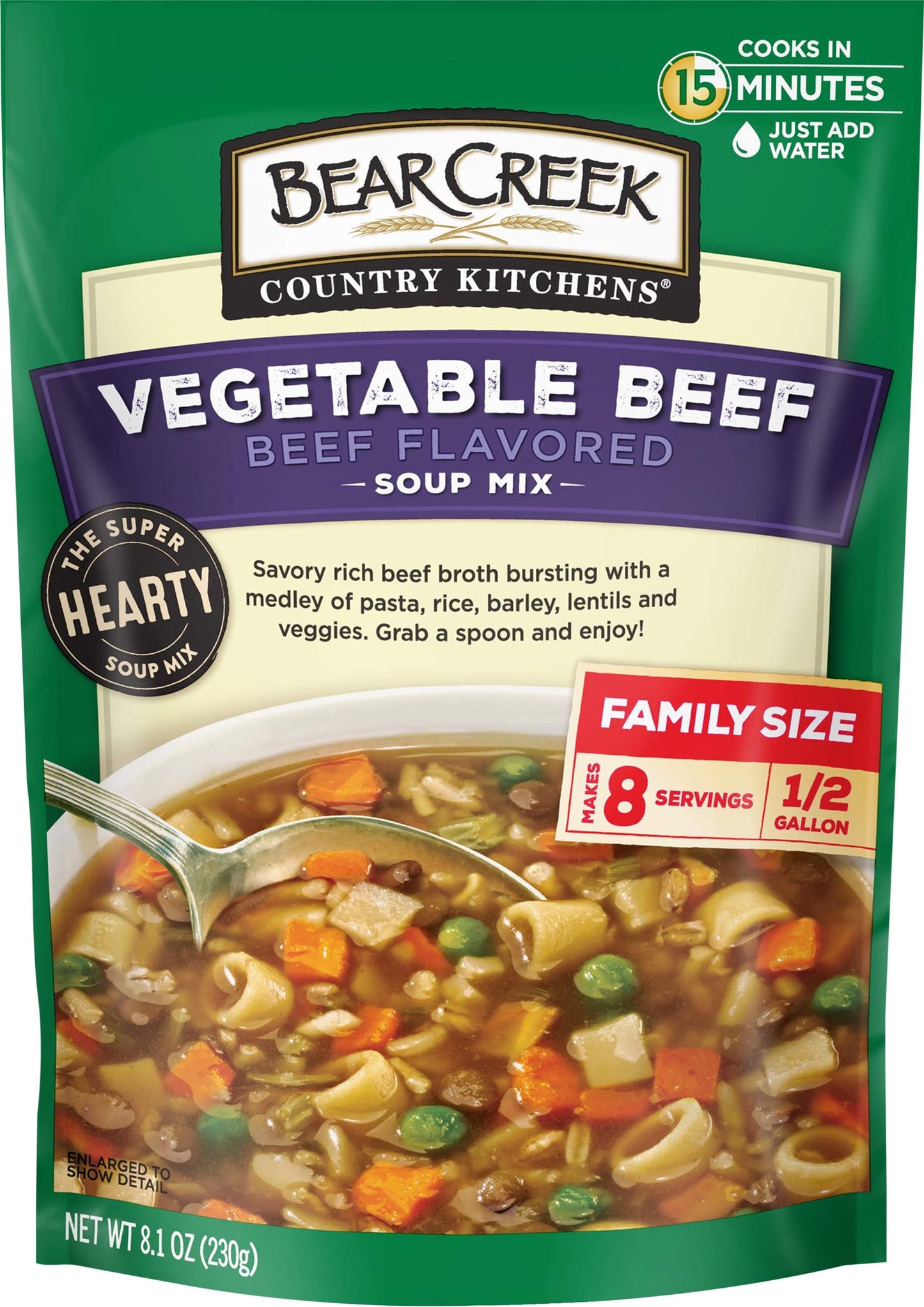 Bear Creek Soup Mix Vegetable Beef 8.1 Ounce