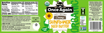 Once Again Organic Crunchy Peanut Butter, 16Oz - Salt Free, Unsweetened - Usda Organic, Gluten Free Certified, Vegan, Kosher - Glass Jar - Case Of 12
