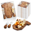 Ziliny 24 Set Baby Shower Gifts For Guests Clothing Shaped Charcuterie Board Set Thank You Tags With Box Mini Cheese Board Party Favors For Gender Reveal Favors Baby Shower Game Prizes (Acacia Color)