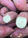 5 Pounds Fresh Japanese White Sweet Potatoes Yam - Red Skin - White Flesh - Large Size Roots - Produce
