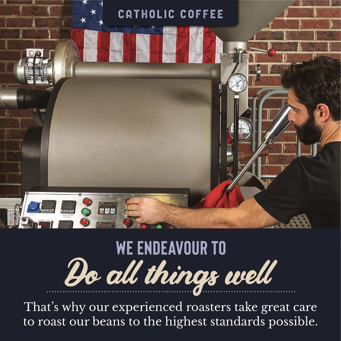 St. Benedict Chocolate Hazelnut Blend Medium Roast Catholic Coffee (Whole Bean) 12 Ounces - Small-Batch Crafted, Catholic Faithf