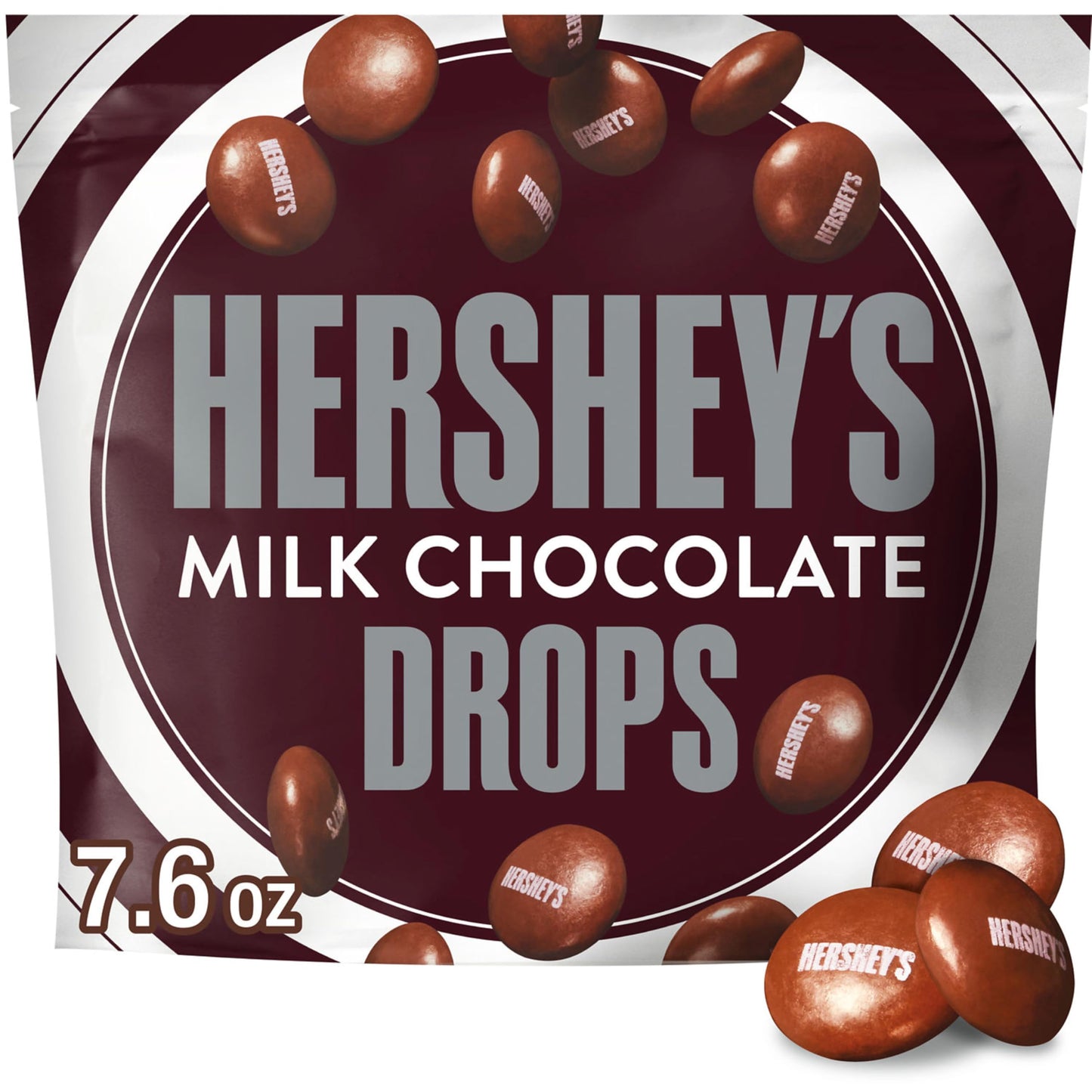 HERSHEYS Drops Milk Chocolate Candy Bag, 7.6 oz
