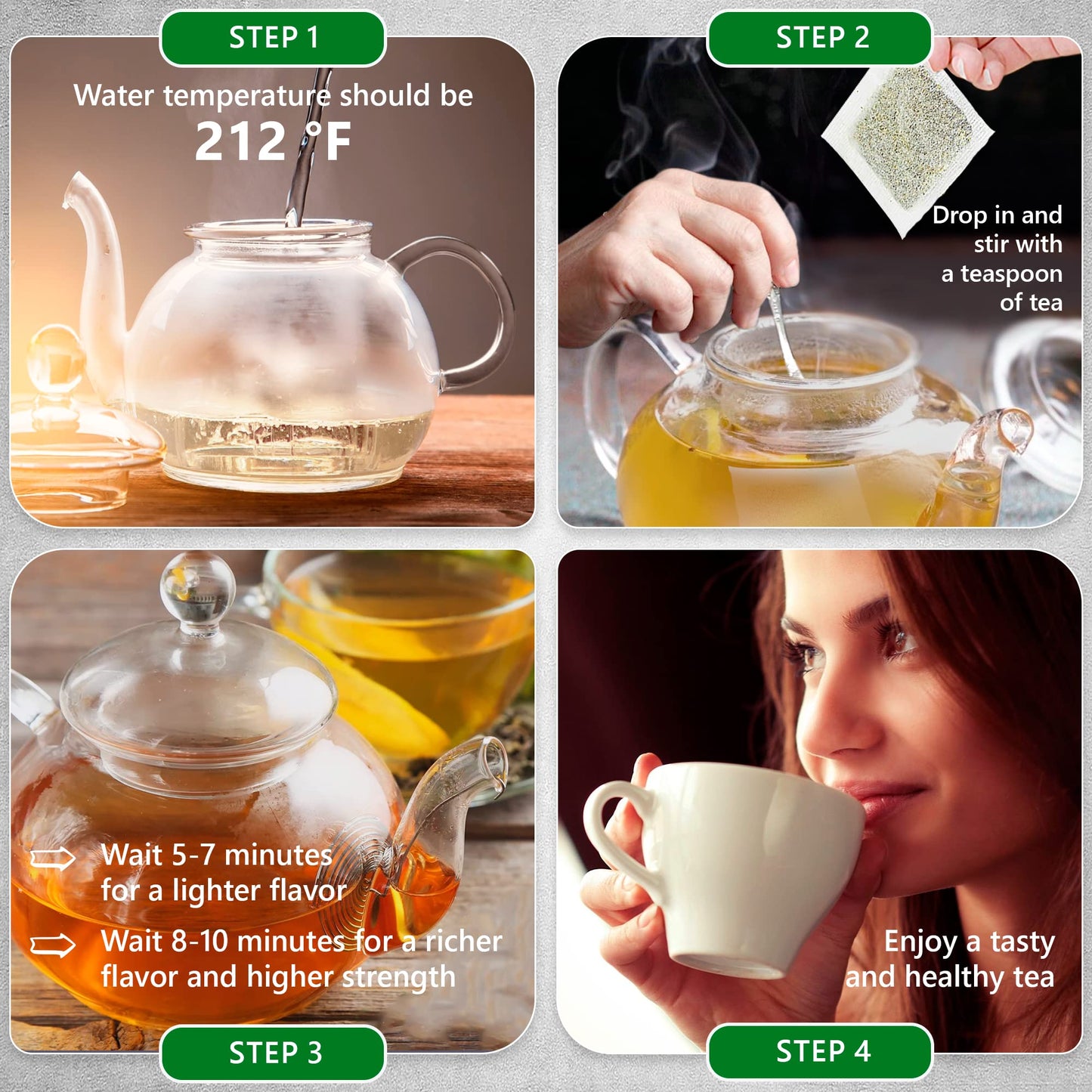 TeaDreamTea Olive Leaf Herbal Tea Bags - Caffeine Free - 200 Count Pack
