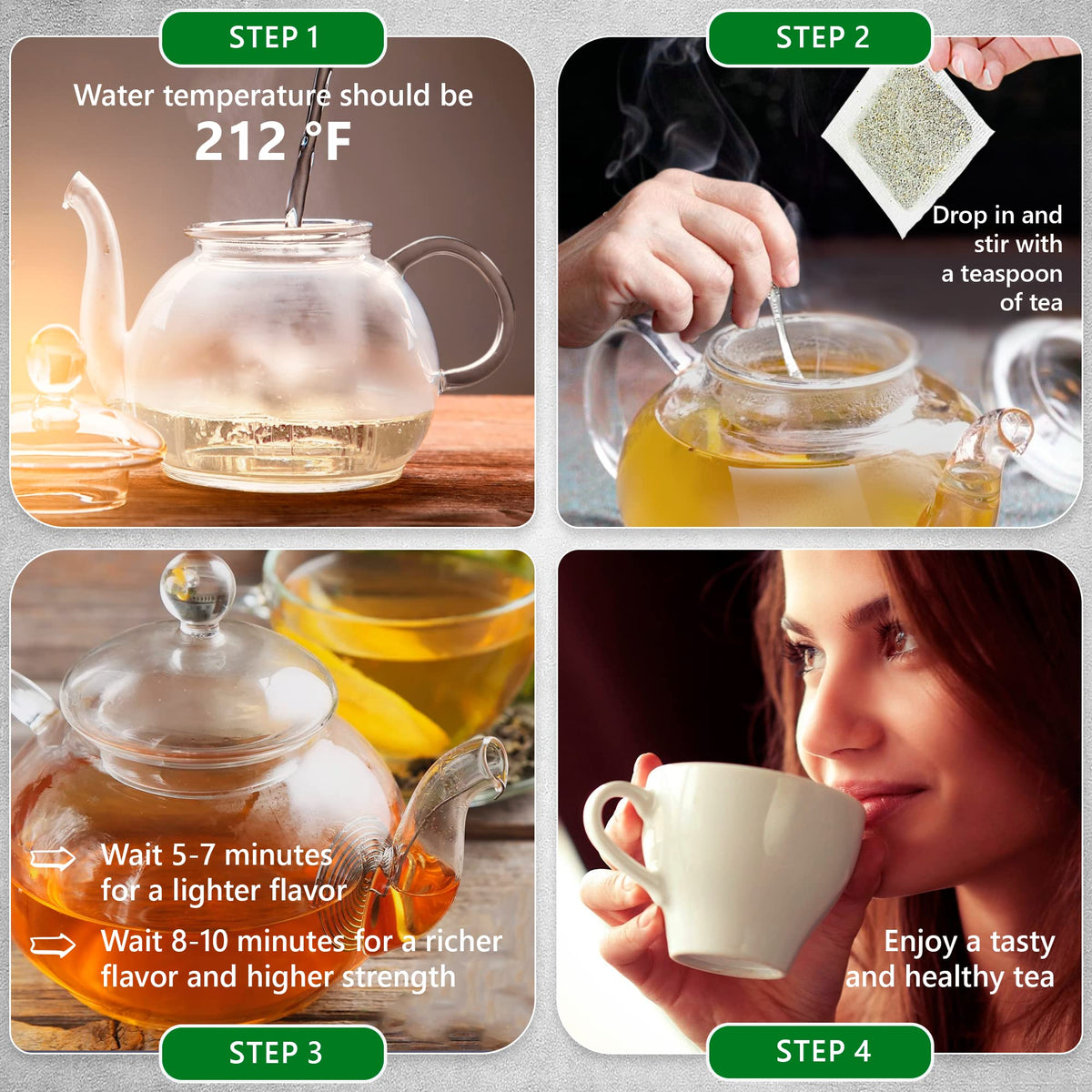 TeaDreamTea Olive Leaf Herbal Tea Bags - Caffeine Free - 50 Count