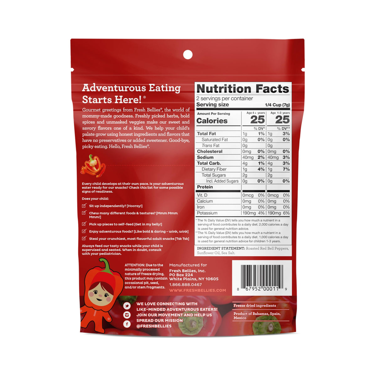 Fresh Bellies Vegan Healthy Snacks For Kids And Toddlers, Kid Snacks With No Added Sugar, Gluten Free Snacks, Freeze Dried Baby