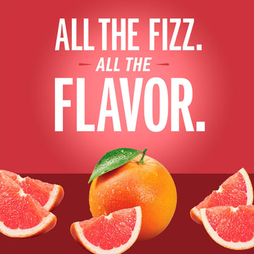 IZZE Sparkling Water Juice Beverage Blend, Grapefruit, No Sugar Added, 8.4 FL OZ, 24 Cans