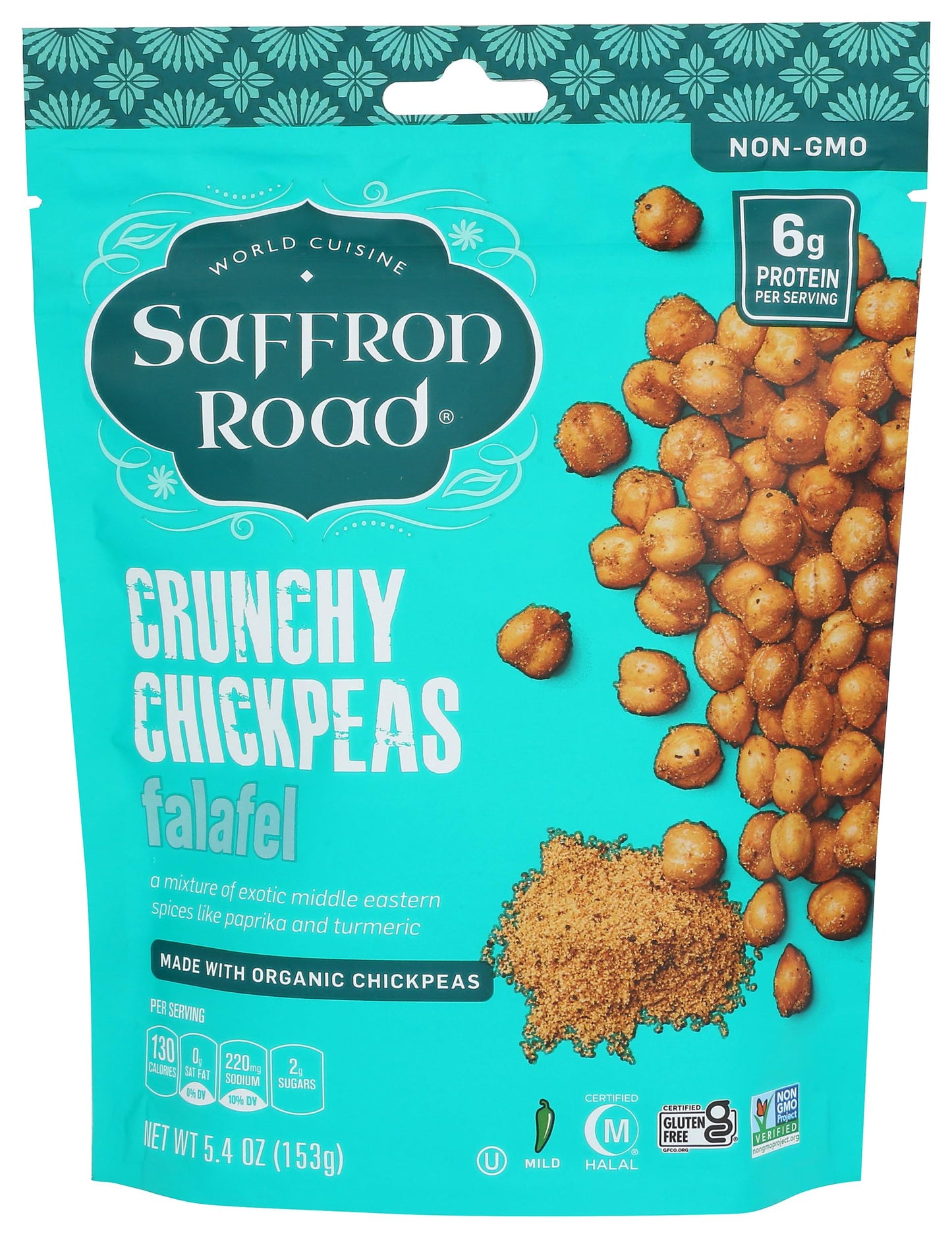 Saffron Road Organic Crunchy Chickpeas, Falafel, 6 Ounce