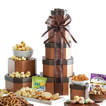 Gift Basket With Assorted Sweets, Cookies And Nuts