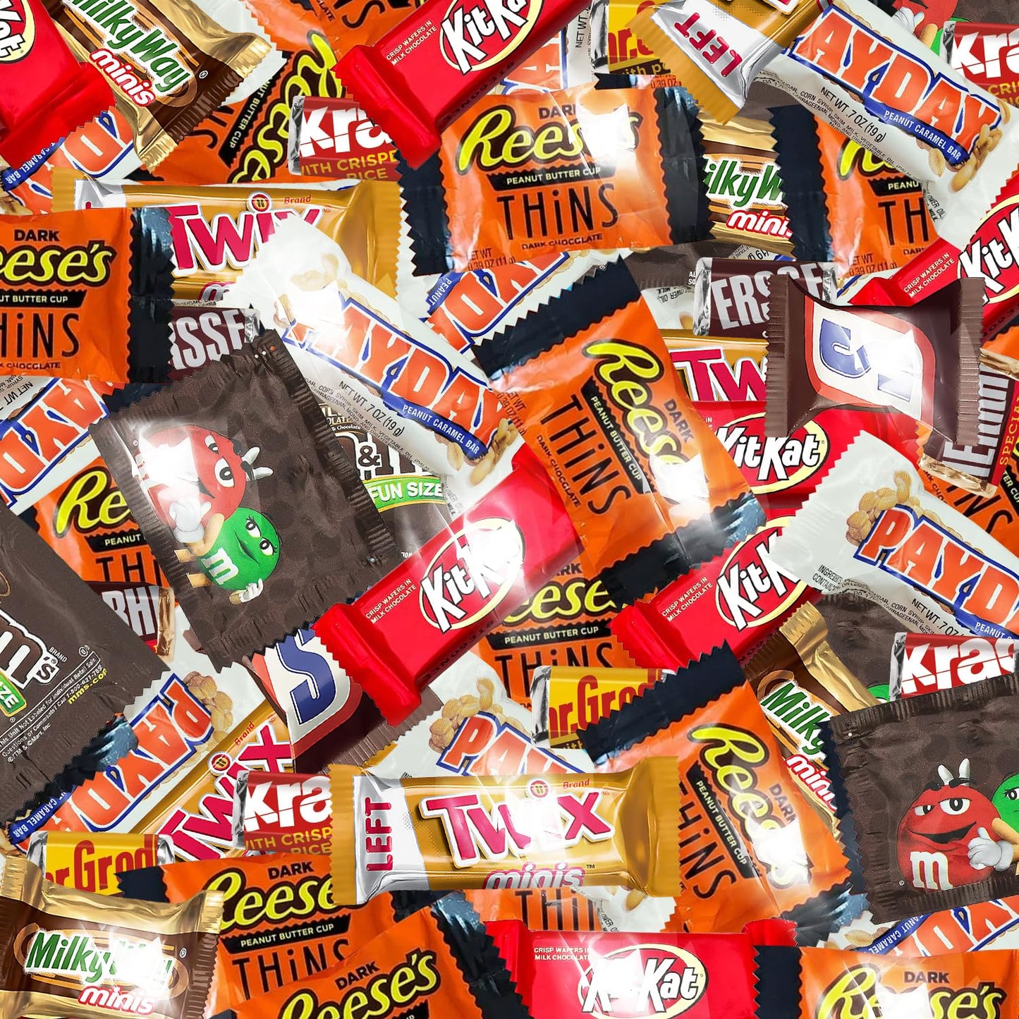 Chocolate Assorted Bulk Candy Variety Pack 5lb - Mini Chocolate Bars, Milk & Dark Chocolate Mix - Individually Wrapped Bulk Cand