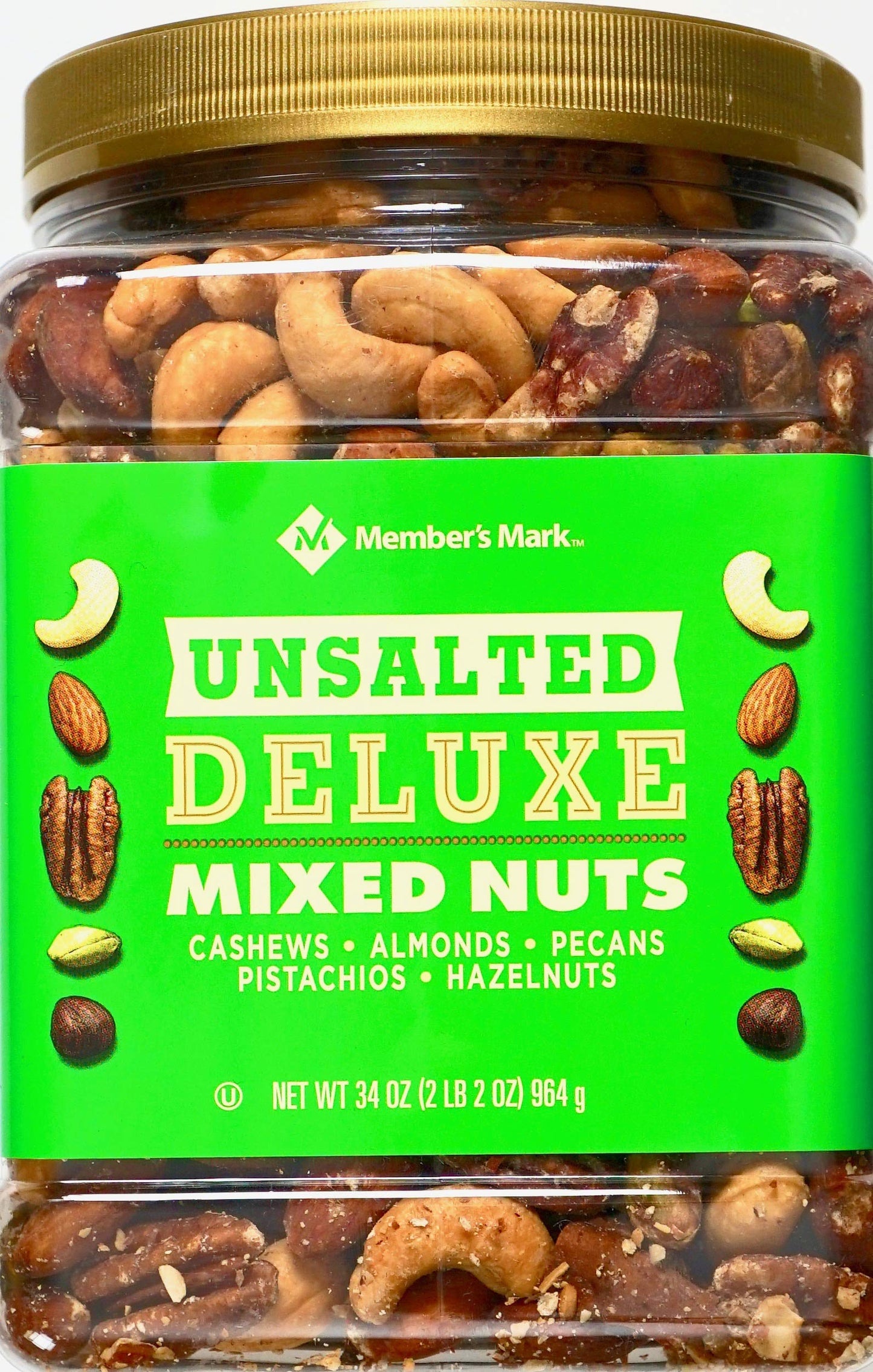 Members Mark Unsalted Deluxe Mixed Nuts (34 oz.)