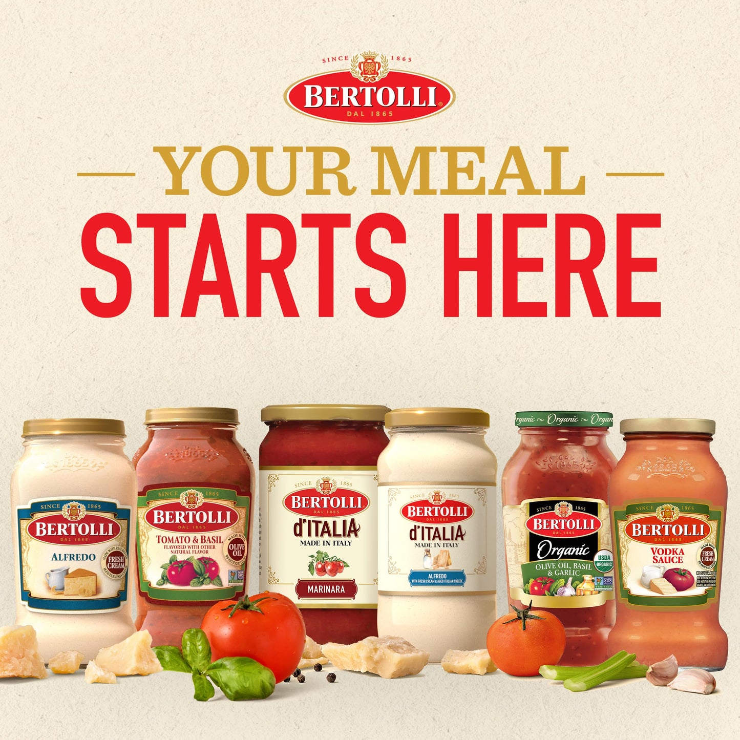 Bertolli Olive Oil & Garlic Pasta Sauce, 24 oz.