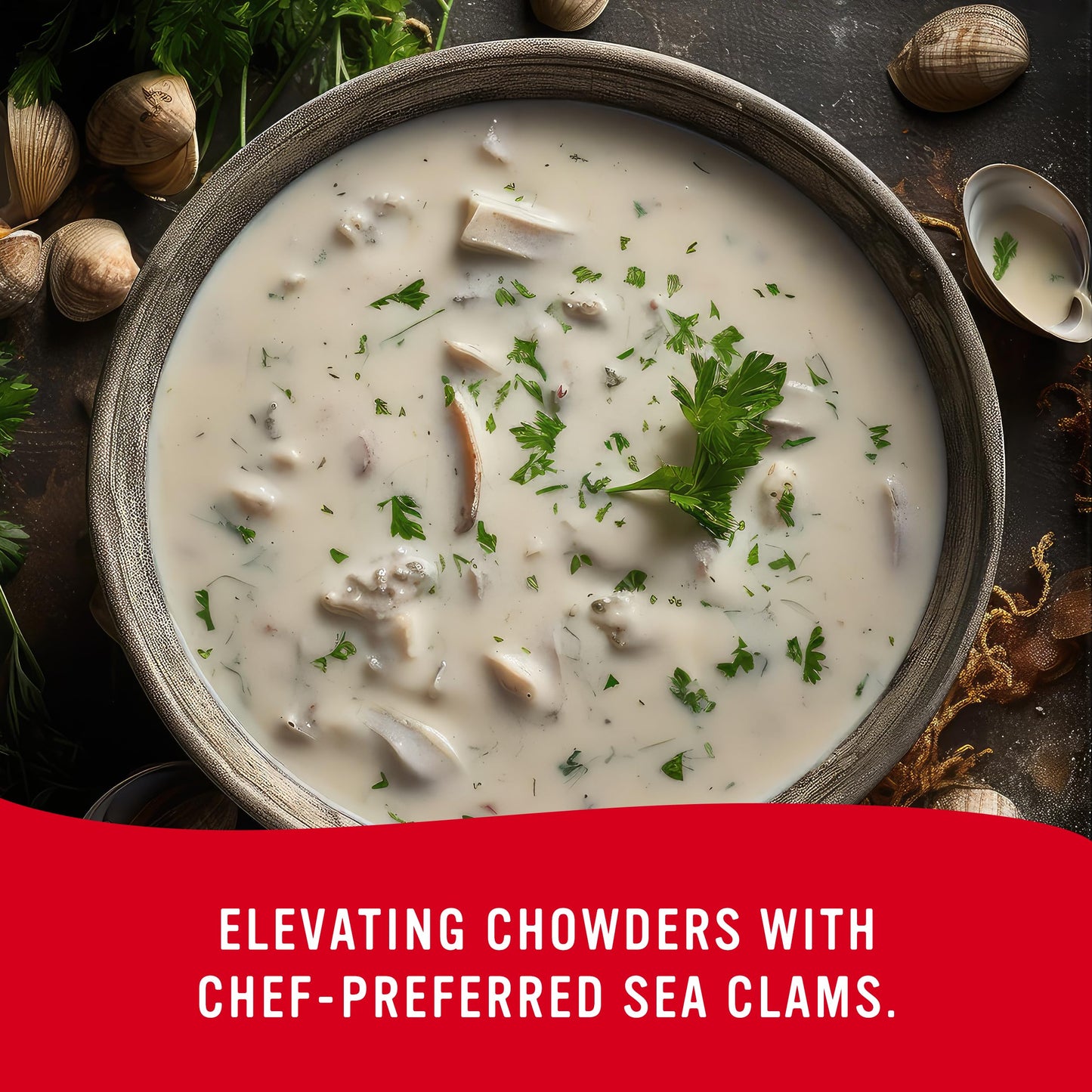 Snows Chopped Sea Clams in Clam Juice 51 oz Can - enhanced Grade Wild Caught Gourmet Surf Clams - 7g Protein Per Serving - Gluten Free Keto Friendly 99% Fat Free