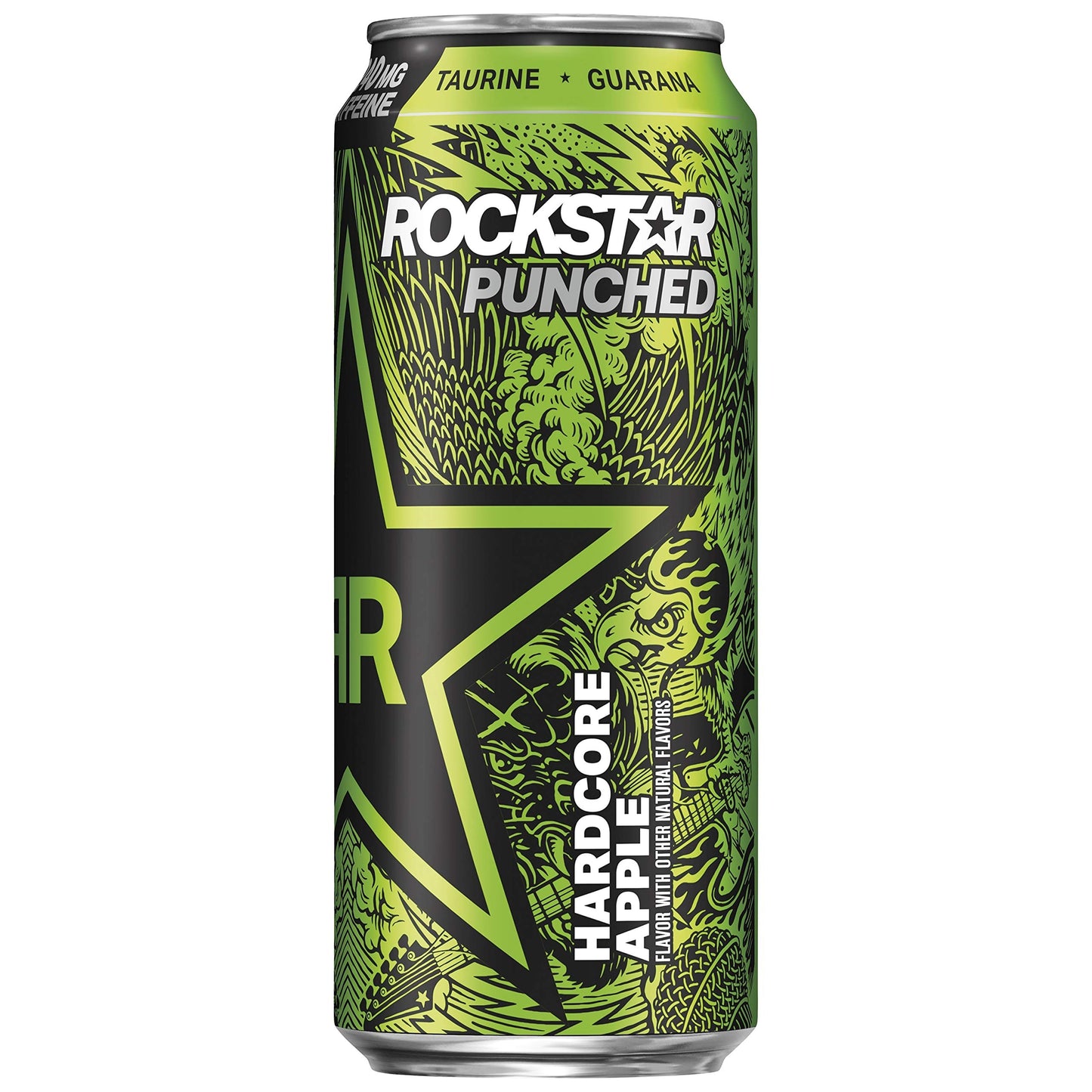 Rockstar Energy Drink, Hardcore Apple, 16 Fl Oz Can