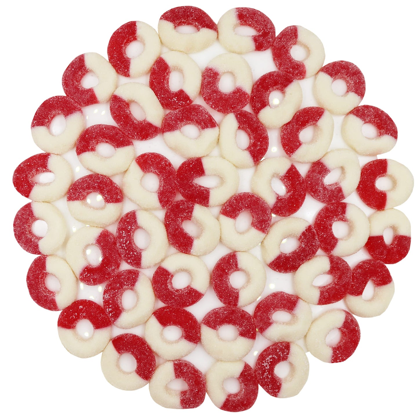 Firstchoicecandy Gummy Rings Candy (Cherry, 2 Pound (Pack Of 1))