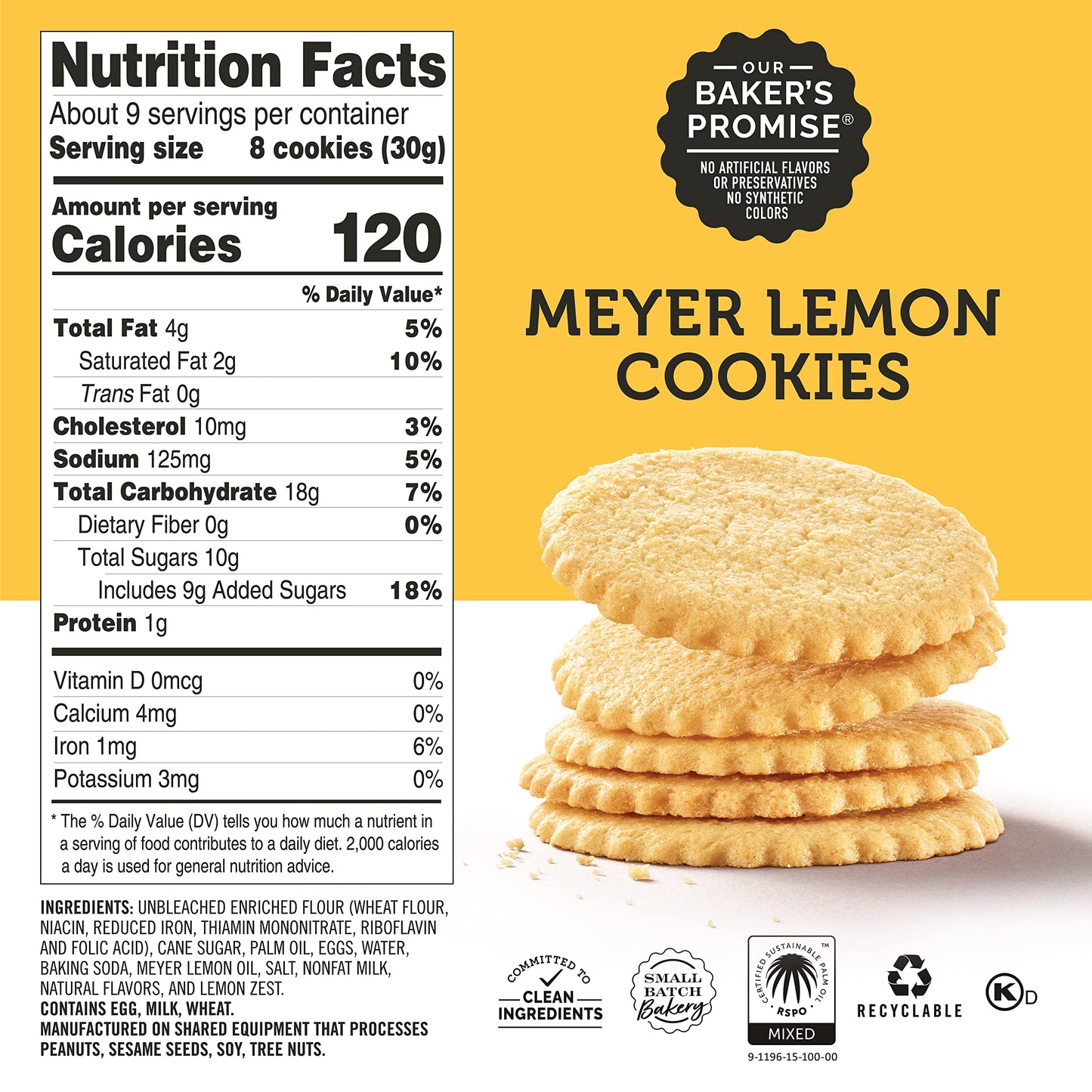 Dewey'S Bakery Meyer Lemon & Triple Ginger Moravian Style Thin Cookies Duo Pack | No Artificial Flavors, Synthetic Colors Or Pre