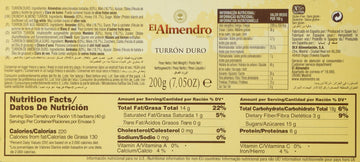 El Almendro Crunchy Almond Turron (Turron Duro) 7.05 Oz (200 G)