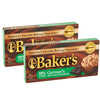 Lot Of 2 Baker'S 4 Oz. Sweet Chocolate Bar-German'S All Natural 48% Cacao