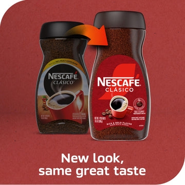 NESCAF CL SICO Instant Coffee, Dark Roast Coffee, 1 Jar (10.5 Oz)