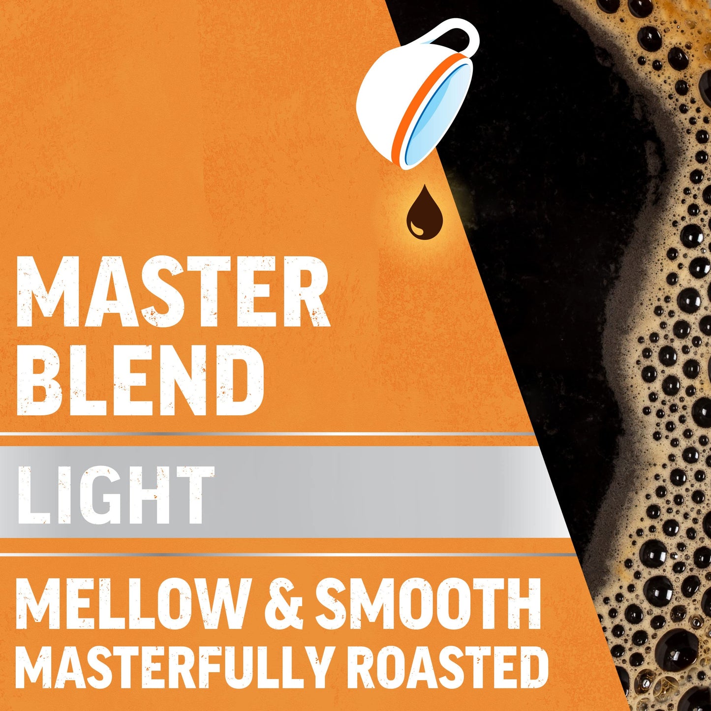 MAXWELL HOUSE Ground Coffee, Master Blend Mild Roast, 26.8 oz Canister, Blue